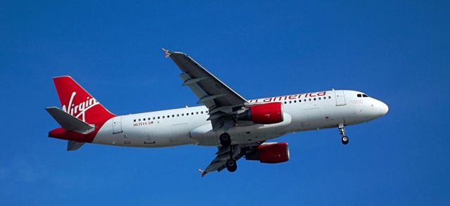 Airbus A320 (N635VA) - Virgin America A320 landing 22L in Boston, MA.