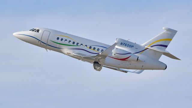 Dassault Falcon 900 (N7600P) - SAS Institutes Dassault Falcon 900EX departs KRDU Rwy 23R on 12/29/2017.