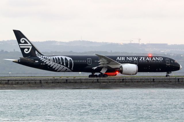 Boeing 787-9 Dreamliner (ZK-NZE) - "All Blacks" livery