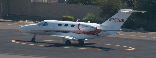 Cessna Citation Mustang (N257CM) - Parked near El Aero at Carson City