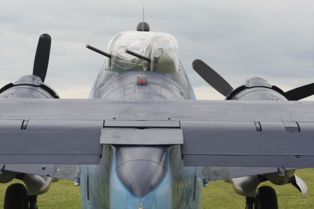 N7670C — - Tail end view of Lockheed Harpoon Patrol Bomber at Oshkosh 2015.