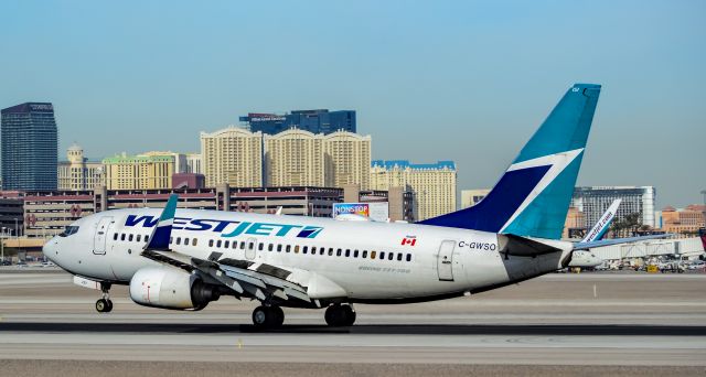 Boeing 737-700 (C-GWSO) - C-GWSO WestJet Boeing 737-7CT s/n 37090 - Las Vegas - McCarran International (LAS / KLAS)br /USA - Nevada,  January 11, 2019br /Photo: TDelCoro