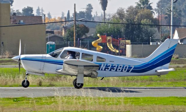 Piper Cherokee (N33807) - Locally-based Piper Cherokee departing on runway 13R at Reid Hillview.