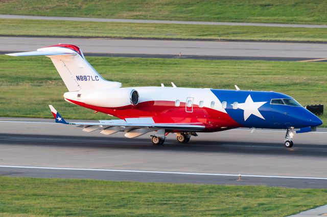 Bombardier Challenger 300 (N887LC) - A very loud and proud Challenger! No mistaking where this owner hails from.