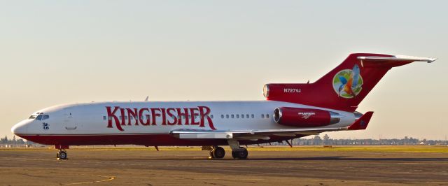 Boeing Super 27 (100) (N727VJ) - It has now been one year since the Kingfisher 727 flew into KMHR. Sadly it is unlikely this beautiful aircraft will ever fly again.