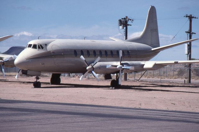 VICKERS Viscount (N150RC) - Vickers Viscount 798D c/n 391 N150RC in storage at Tucson Airport in April 1990