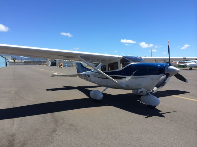 Cessna T206 Turbo Stationair (N561X) - High wing Cessna T206 hangared at HNL.  Perfect plan for flying the islands.  Great visibility to see the islands from the air, good range and high performance.  Capable of flying over the nearly 14000 ft volcanoes on the big island, touring the highest sea cliffs in the world on north shore of Molokai, then landing at the shoreline at the Kalapapa on Molokai.