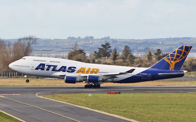 Boeing 747-400 (N464MC) - atlas air b747-446 n464mc dep shannon 24/3/18.