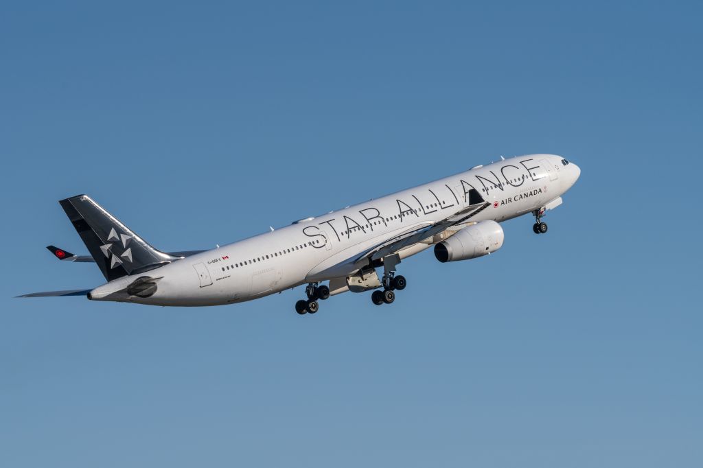 Airbus A330-300 (C-GOFV) - Shortly after take off on a sunny spring afternoon