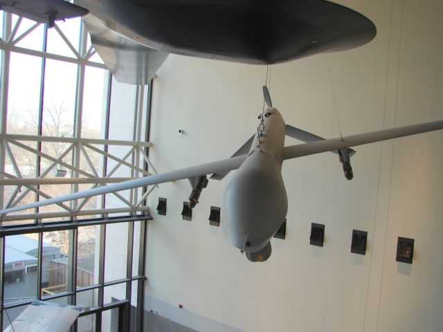 97-0034 — - United States Air Force General Atomics MQ-1L Predator A on display at the National Air and Space Museum in Washington DC.  (2/16/09)