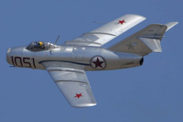 PZL-MIELEC SBLiM-2 (NX87CN) - MiG-15 NX87CN at the Planes of Fame Airshow at Chino, California on May 15, 2010