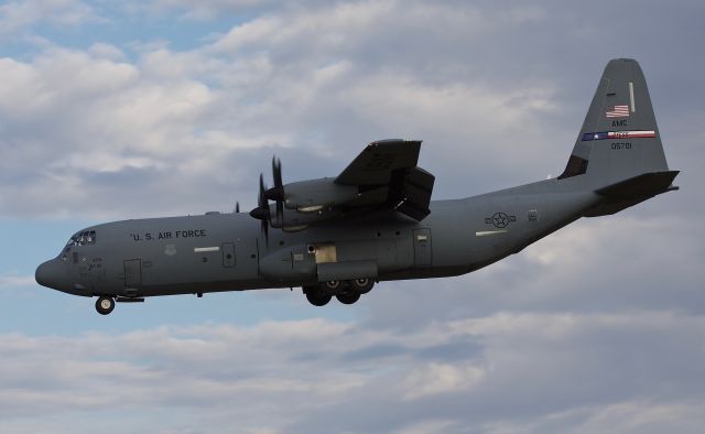 Lockheed C-130 Hercules (10-5701) - Dyess based J model arriving to Fort Worth Alliance for the Alliance Airshow 10/10/2018 (Please view in "full" for highest image quality)