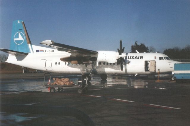 Fokker Maritime Enforcer (LX-LGB) - Seen here on 25-Jan-00.br /br /Written off 6-Nov-02 on approach to ELLX.