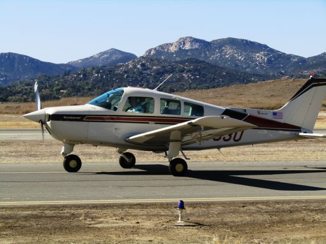 Beechcraft Sundowner (N6363U) - Taxiing at Ramona