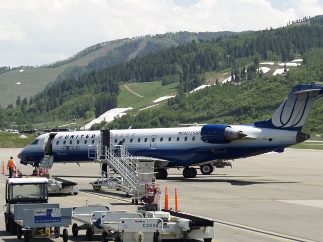 Canadair Regional Jet CRJ-700 (N755SK) - Buttermilk in the backdrop.