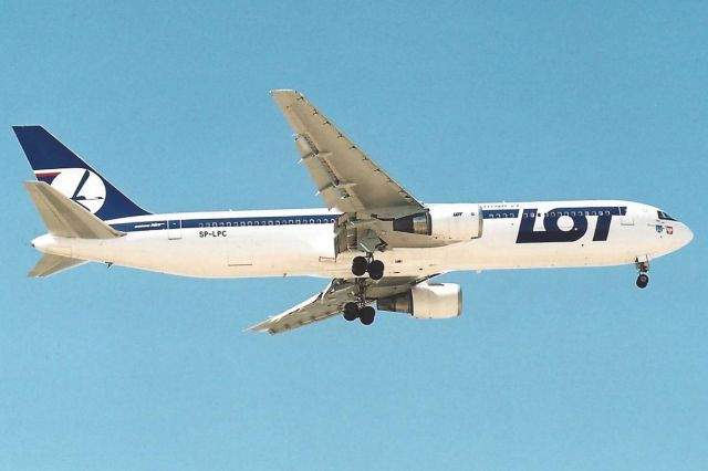 BOEING 767-300 (SP-LPC) - Scanned from a print. Shot in 2005.