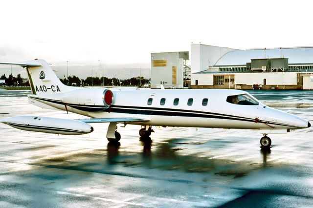 A40CA — - GATES LEARJET 35A - REG : A40-CA (CN ) - ADELAIDE INTERNATIONAL AIRPORT SA. AUSTRALIA -YPAD 7/5/1988