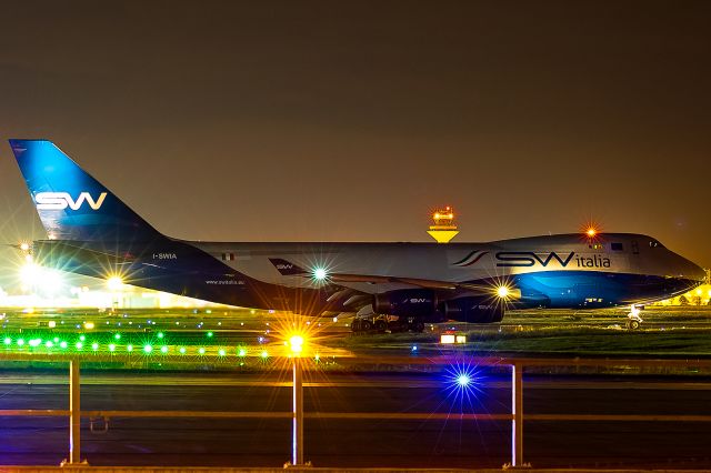 Boeing 747-400 (I-SWIA) - rare in Frankfurt