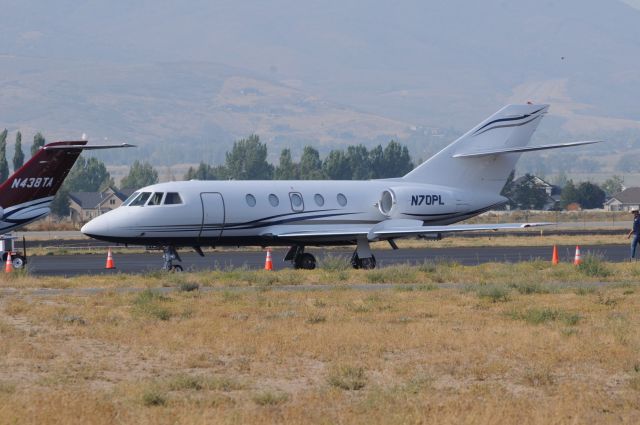 Dassault Falcon 20 (N70PL) - A very rad old Falcon on the ramp in Heber! br /Best viewed in full! 