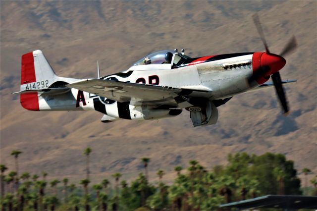 North American P-51 Mustang (41-4292) - Part of the 9/11 flyover of the Coachella Valley