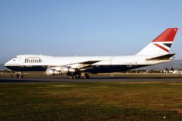 G-AWNL — - BRITISH AIRWAYS - BOEING 747-136 - REG : G-AWNL (CN 20284/187) - ADELAIDE INTERNATIONAL AIRPORT SA. AUSTRALIA - YPAD 184/1987