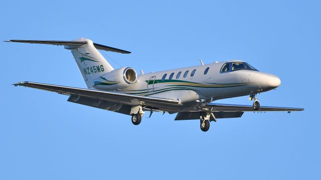 Cessna Citation CJ4 (N245MG) - Cessna Citation CJ4 (N245MG) arrives at KRDU Rwy 23R on 12/04/2019 at 4:07 pm.