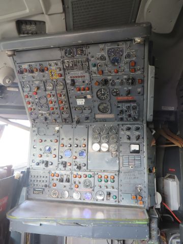 — — - Ex-FedEx 727 Flight Engineer Panel at Museum of Flight, Los Angeles