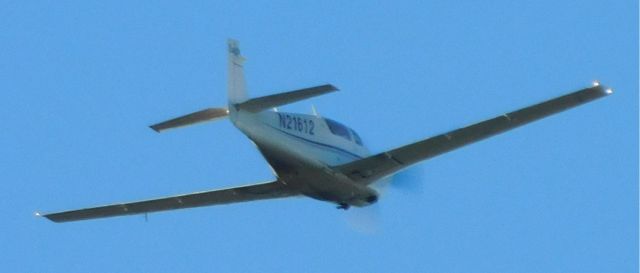 Mooney M-20 (N21612) - N21612 just taken off from CVO 29th January 2019.