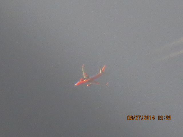 Boeing 737-700 (N255WN) - Southwest Airlines flight 3679 from ATL to DEN over Southeastern Ks at 38k feet.