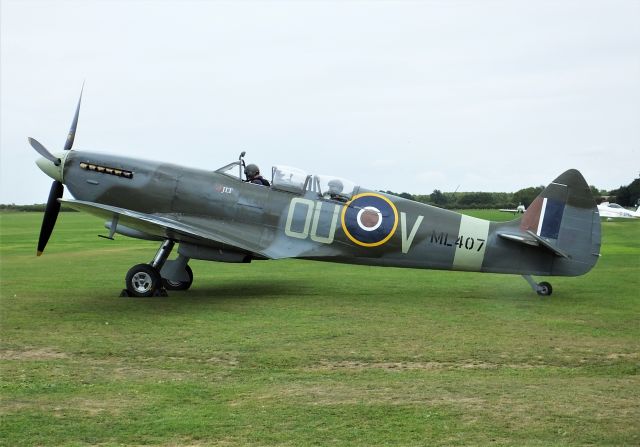 SUPERMARINE Spitfire (G-LFIX) - The "Grace" Spitfire preparing for take off at Sywell Aerodrome 2018-09-06