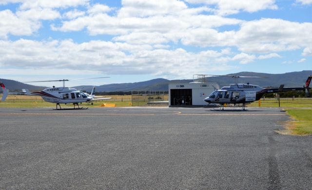 Bell JetRanger (VH-OAS) - Osbourne Helicopters Longrangers OAS and OSI at Flinders Island, Feb 2022