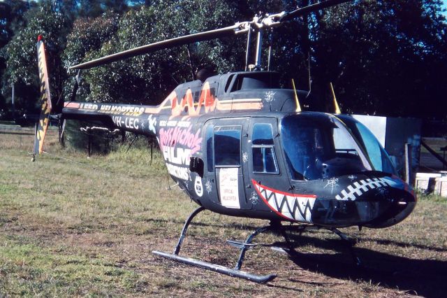 VH-LEC — - AGUSTA BELL 206B JET RANGER - REG : VH-LEC (CN 8170) - BANKSTOWN NSW. AUSTRALIA - YSBK (29/6/1988)35MM SLIDE SCANNED AT 6400 DPI.