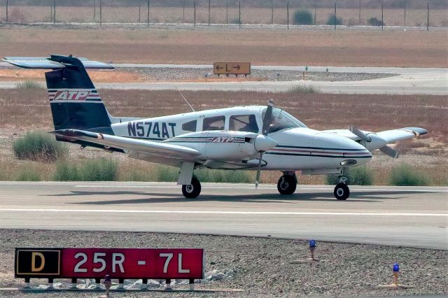 Piper PA-44 Seminole (N574AT) - Piper PA44 Seminole at Livermore Municipal Airport, Livermore CA. September 2020