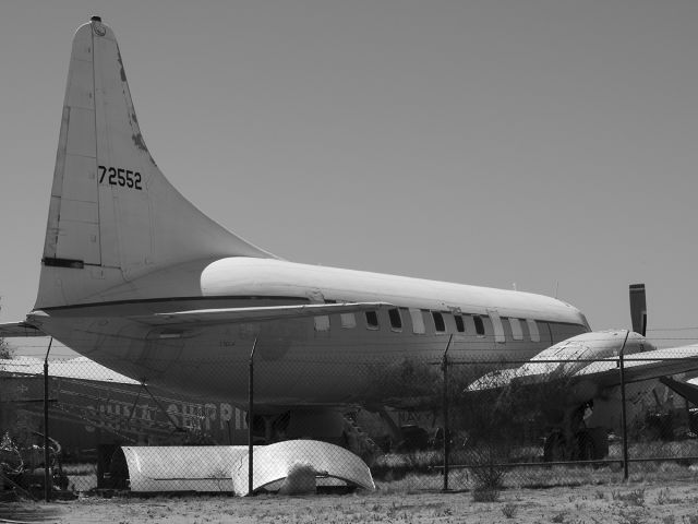 57-2552 — - 8/9/2020 Baking in the AZ sun since 1/13/1987 Of the 5 C-131E's in this block 57-2552 was the only one operated by the USAF.