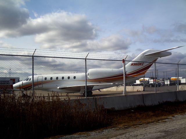 Cessna Citation X (N960KC) - Sitting out back at Skycharter 11/20/10