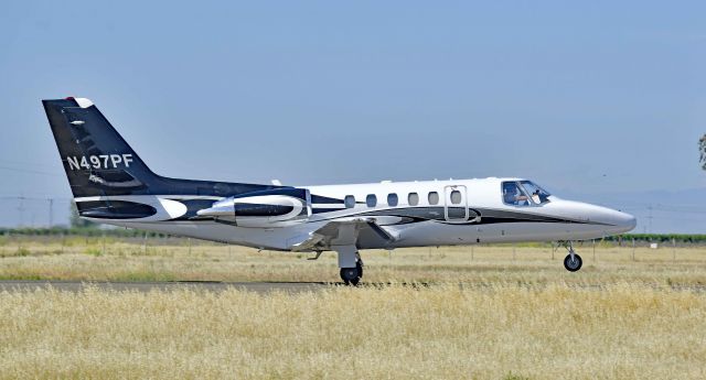 Cessna Citation II (N497PF) - Departing runway 30.