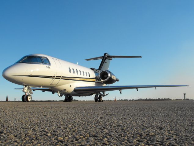 Hawker Beechcraft 4000 (XSR729) - A beautiful Hawker 4000 on Million Airs ramp in Tallahassee