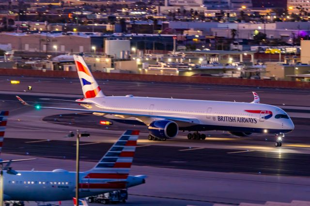 Airbus A350-1000 (G-XWBM) - A British Airways A350-1000 taxiing at PHX on 2/1/23. Taken with a Canon R7 and Tamron 70-200 G2 lens.