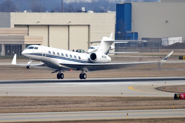 Gulfstream Aerospace Gulfstream G650 (N63HS) - Doing some pilot training on 01-14-21. Shown departing 23-R for some pattern work.