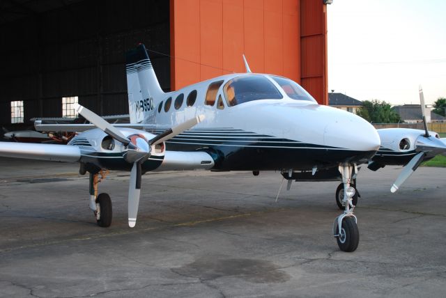 Cessna Chancellor (N8195Q) - On the ramp at Tri-Star Aviation. 95Q has new paint, interior, and updated avionics. We have access to this plane for recurrent training.