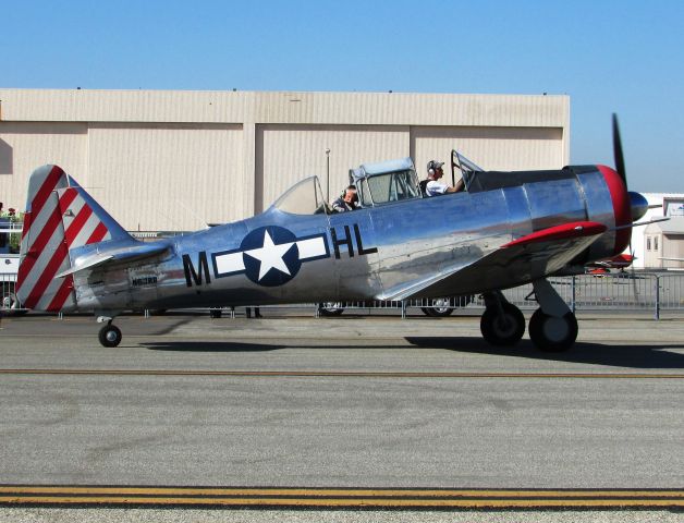 North American T-6 Texan (N63RB) - Taxiing to display area