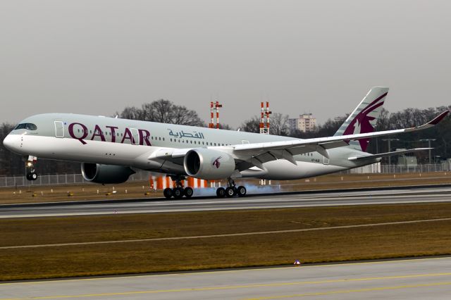 Airbus A350-900 (A7-ALB) - Frankfurt, 2015.03.07,first regular flight!! First picture here!!