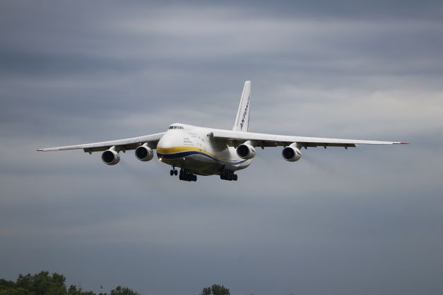 Antonov An-124 Ruslan (UR-82007) - Enormous Antonov An-124 Ruslan "City of Mykolaiv" arrives carrying equipment for Eli Lily Company. My best friend's dad got me VIP access to the apron, and this picture was taken while standing on taxiway alpha.
