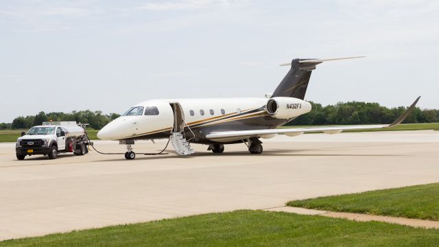 Embraer Legacy 450 (N432FX) - An Embraer Praetor 500 sits on the ramp getting some fuel at KPPO.