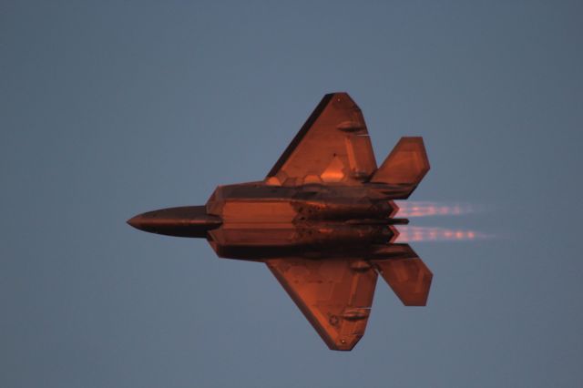 Lockheed F-22 Raptor — - Twilight Raptor Show at EAA 2019.  