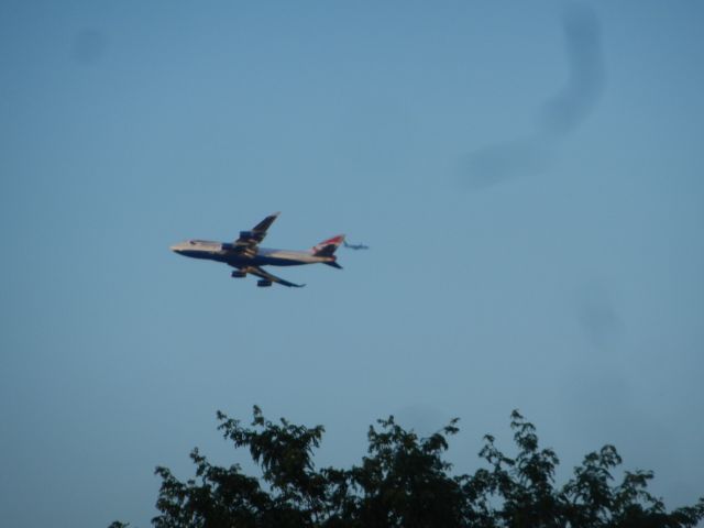 Boeing 747-400 (G-BNLK) - A Boeing 747 From British Airways Completely Overlapping Another Aircraft