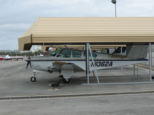 Beechcraft 35 Bonanza (N1362A) - Parked at Santa Ana