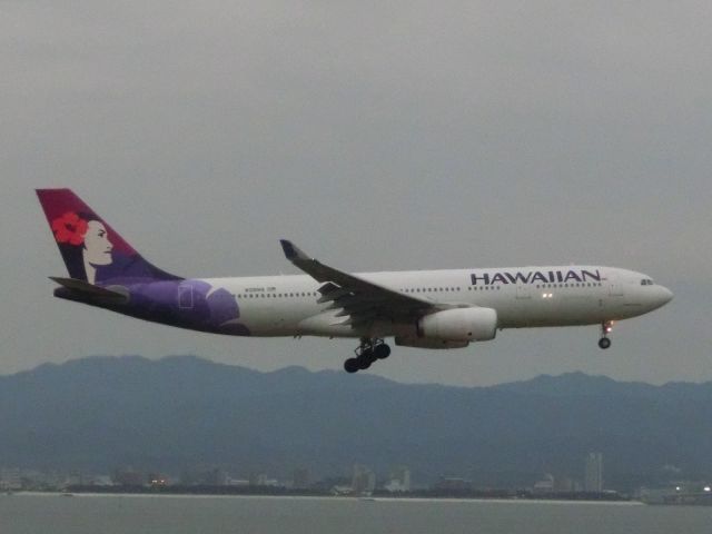 Airbus A330-200 (N391HA) - HAWAIIANの24L（初撮影）です。