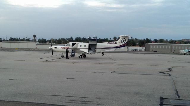 Pilatus PC-12 (N853AL) - PILATUS VISITING FULLERTON, CALIFORNIAbr /br /(KFUL)