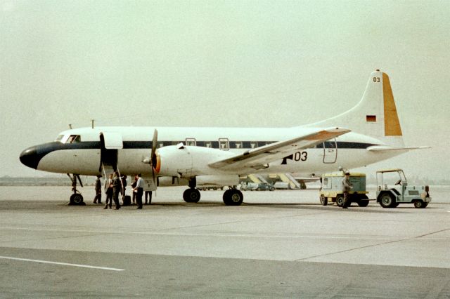 CONVAIR CV-340 Convairliner — - Luftwaffe CV-440 12+03 in 1968 at Düsseldorf (EDDL)